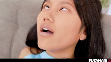 Gorgeous oriental t-girl fuck her stepsis - 6 image