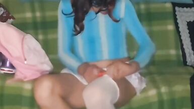 Preparing to go outside and fantasise of being a wicked bitch with my bag of surprises in my pink polkadot mini - 7 image