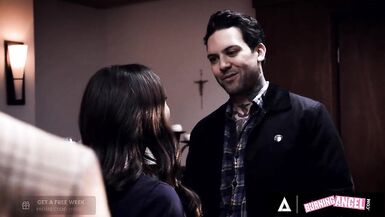 BURNING HOTTY - Breasty Trans Acquires Her Face Hole And Gazoo Drilled Previous To Finishing With A Mouthful Of Cum - 2 image