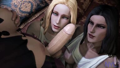 Aphrodite Enjoying Large Futanari DIck