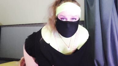 Rock Hard Sissy Works Out! Hawt Punk Exercises in Retro Inspired Outfit and Heels. - 15 image