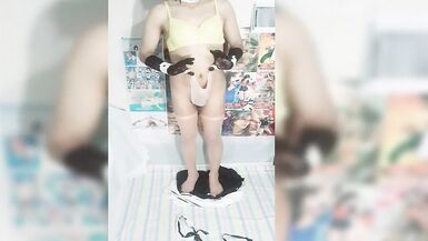 I stole a pants from my steaunt - Creampie - Crossdresser - Trapito - Femboy - Asuka session num 7 - 10 image