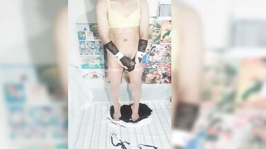 I stole a pants from my steaunt - Creampie - Crossdresser - Trapito - Femboy - Asuka session num 7 - 11 image