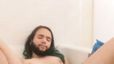 Trans Stud Edges His Holes in the Bathtub - 15 image