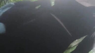 SIssyjenny88 Dilettante Crossdresser Biggest Large G-Cup Pointer Sisters Alone Outdoor Walk Part two in Constricted Leggings Jogger - 6 image