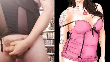 Phone Sex with Tranny Transexual using arse plug cum everywhere - 8 image