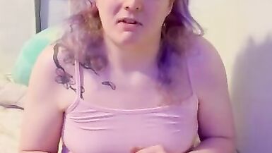 Educational transgender hotty talk about orchiectomy then masturbates with glass fake penis - 4 image