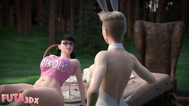 Futa3dX - Futa Alice Goes Down And Copulates Playgirl's Gap Hard