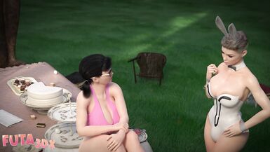 Futa3dX - Futa Alice Goes Down And Copulates Playgirl's Gap Hard - 6 image