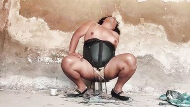 Ladyman Performs Prostate Spunk Flow Massaging Inside Her Wazoo With Bottle, Lady-Boy Prostate Review - 10 image