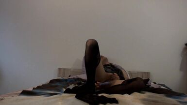 Trans beauty in steampunk corset enjoying herself with toys - 15 image