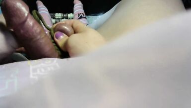 24/7 serf acquires permission from Slavemaster to cum foot feet fetish - 12 image