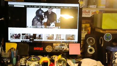 24/7 serf acquires permission from Slavemaster to cum foot feet fetish - 7 image