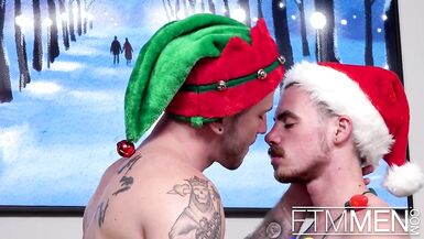 FTM Dudes - Inked guy uses toys on FTM man - 2 image