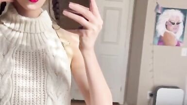 Oiled up trap school gal - 6 image