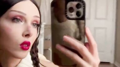 Oiled up trap school gal - 8 image