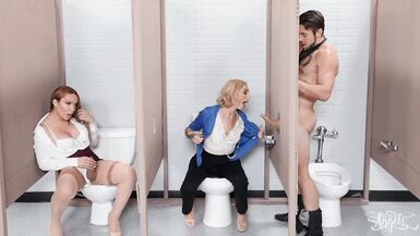 Chloe Temple Receives Her Wazoo And Twat Stuffed At The Same Time On Her 1St Day At Work With Winter XX Doll - Trans Cuties - 4 image