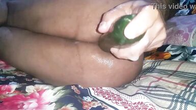 Large pumping cucumber slide into my wazoo - 9 image