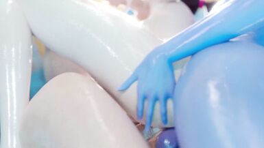 cg futa sex - 3 animation dickgirls fuck every other in butts and cum on every other - 12 image