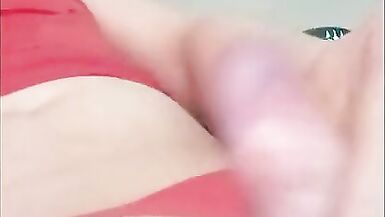 jerking off and whipping won't let go of wanting to cum - 14 image