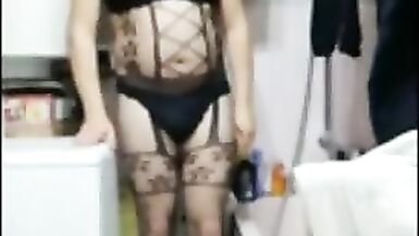 Patty crossdresser Bodystocking compilation - 14 image