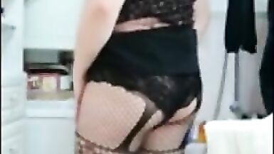 Patty crossdresser Bodystocking compilation