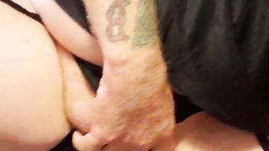 Groaning sissy crossdresser likes pumping dildos with his boy slit!! - 13 image