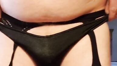 Groaning sissy crossdresser likes pumping dildos with his boy slit!! - 2 image