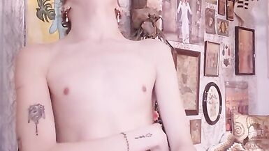 Cute legal age teenager twink groans hard and has a Huge jizz flow - 6 image