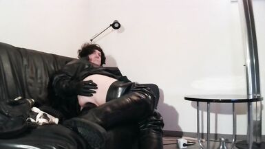 perv rubbercoat latex bessy huge marital-device riding - 14 image