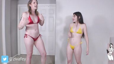 Ziva And Cassie Stomach Punch Swap! U Do Not Want To Miss Out On This If U Love Abdomen Punching!!