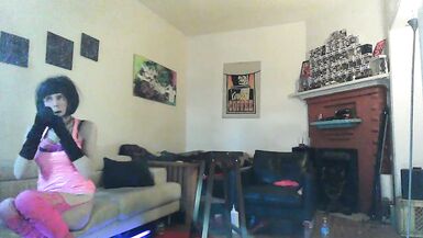 can or hero take the entire thing? beautiful trans bimbo takes big glass plug - 15 image