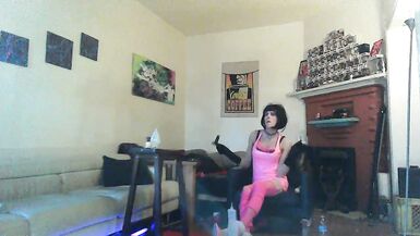 can or hero take the entire thing? beautiful trans bimbo takes big glass plug - 5 image