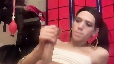 Silly Fit Small Hung Latin Babe Edges Then Huge jizz flow! - 6 image