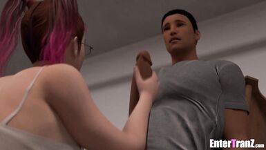 BBC loses his virginity to a freaky futa - 10 image