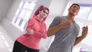 BBC loses his virginity to a freaky futa - 6 image