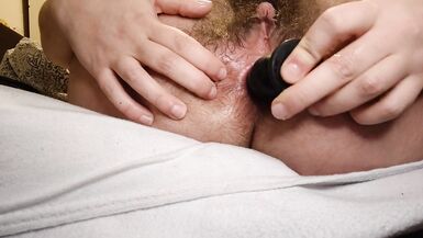 gaping after wearing buttplug all day at work - 14 image