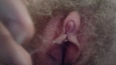 Shaggy Nonbinary Love Tunnel with Large Clitoris Tries to Edge but Fails - 1 image