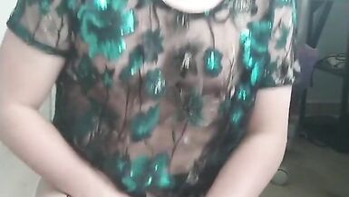 Femboy whore rides vibrator and eats own cum - 9 image