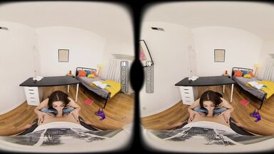 VRB Trans Nasty T-gal teacher Alexa Scout engulfing student's dick VR Porn - 6 image