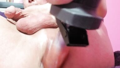 Useing a fuck saw on myself - 11 image