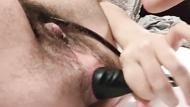 ftm bitch ruins anal opening with inflatable toy - 9 image