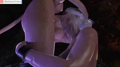 Ciri Bonks with Shemale Hentai Succubus - 15 image