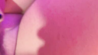 Hot T-Angel Cumming whilst getting railed on her back - 2 image