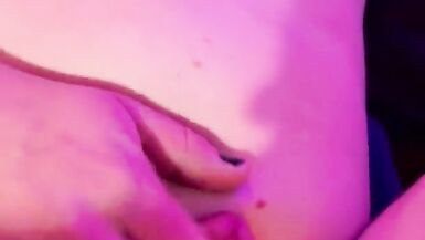 Hot T-Angel Cumming whilst getting railed on her back - 4 image