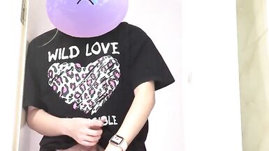 Crossdresser Rock Meow Masturbating in 20cm platform heels and ebon hose - 5 image