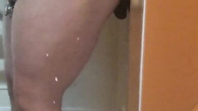 pumping my plump wazoo with bbc vibrator - 3 image