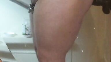 pumping my plump wazoo with bbc vibrator - 5 image