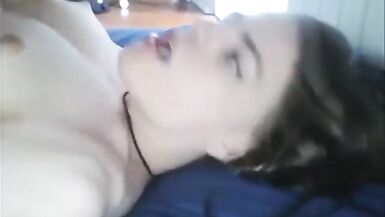 Tranny Selfsucks and cums in face hole - 5 image