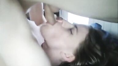 Tranny Selfsucks and cums in face hole - 6 image